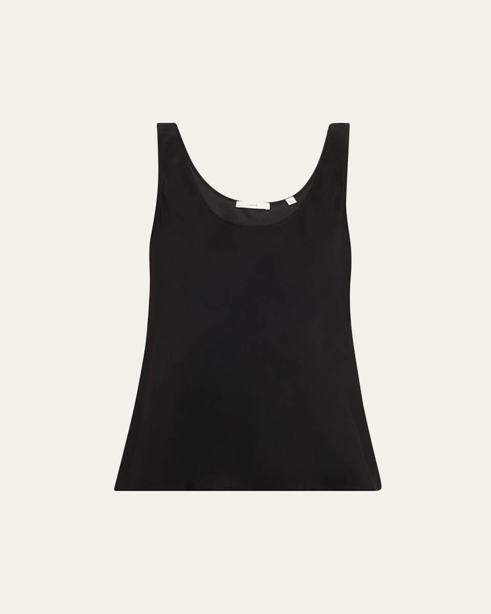 Scoop-Neck Bias Tank Top